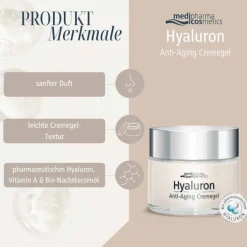 Best Medipharma Cosmetics Hyaluron Anti-Aging Cremegel, 50 ml