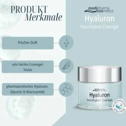 Clearance Medipharma Cosmetics Hyaluron 48h Feuchtigkeit Cremegel, 50 ml