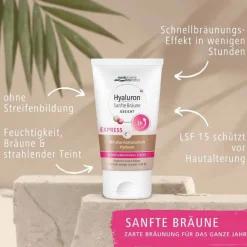 Clearance Hyaluron Sanfte Bräune Express Gesicht Creme, 30 ml Selbstbräuner
