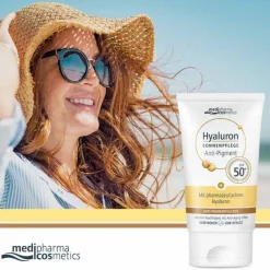 Clearance Hyaluron Sonnenpflege Gesicht Anti-Pigment & Anti-Age LSF50, 50 ml Lsf 50+|Gesicht