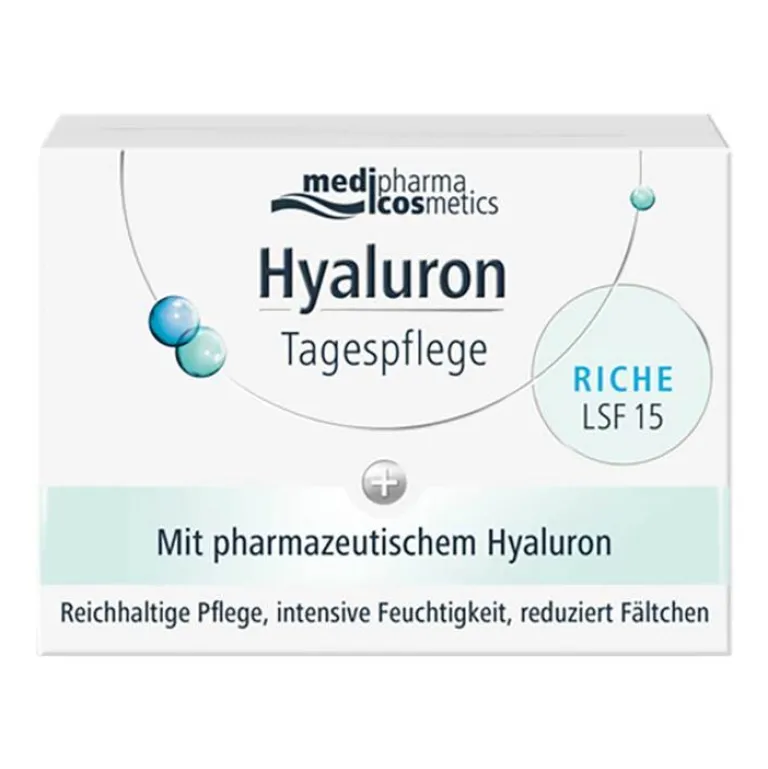 Hyaluron Tagespflege riche Creme LSF 15, 50 ml Gesicht|Tagespflege