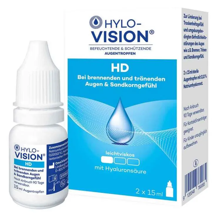 Hylo-Vision HD Augentropfen, 2X15 ml