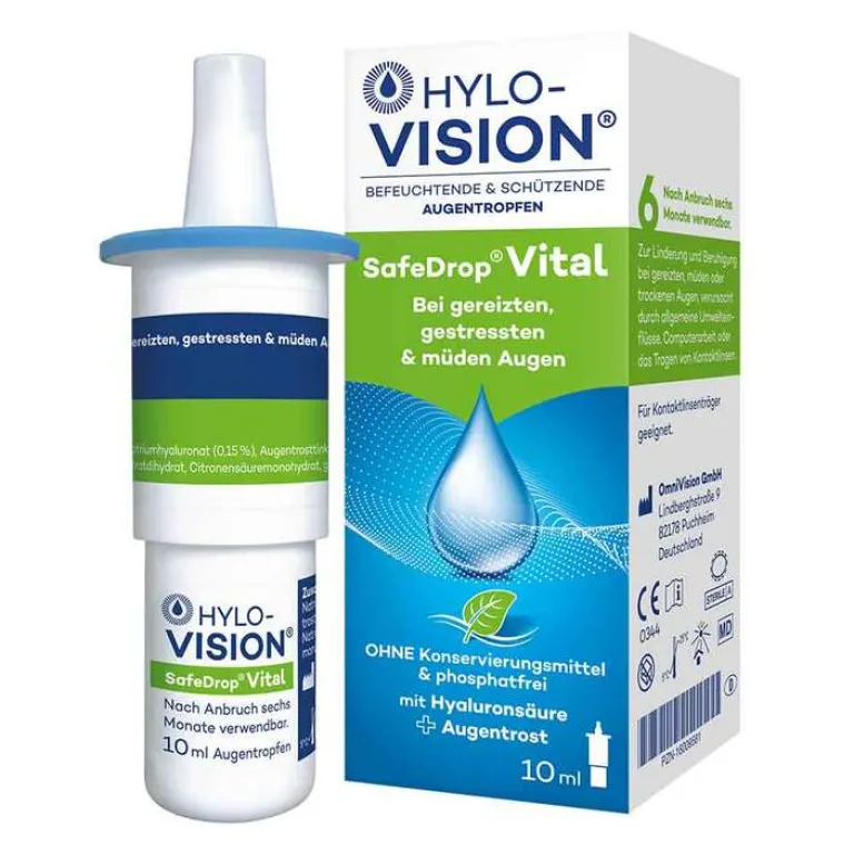 Online Hylo-Vision ® Safedrop® Vital Augentropfen, 10 ml