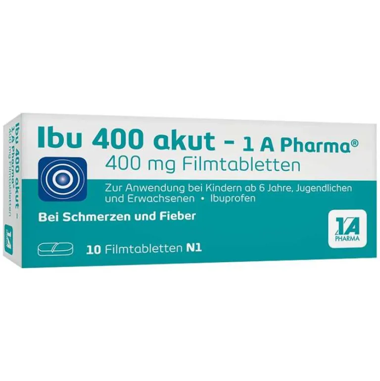 New 1A Pharma Ibu 400 akut – 1 A Pharma® Filmtabletten, 10 St