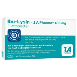 Online 1A Pharma Ibu-Lysin – 1 A Pharma 400 mg Filmtabletten, 50 St