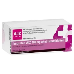 New Ibuprofen 400 mg akut Filmtabletten, 50 St Zahnschmerztabletten|Regelschmerzen Tabletten