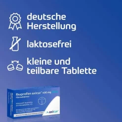 Hot Ibuprofen ® 400 mg akut Filmtabletten, 50 St Zahnschmerztabletten|Regelschmerzen Tabletten