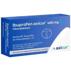 Discount axicur Ibuprofen ® 400 mg akut Filmtabletten, 20 St