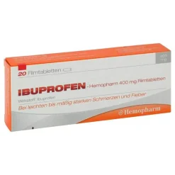 Ibuprofen Hemopharm 400 mg Filmtabletten, 20 St