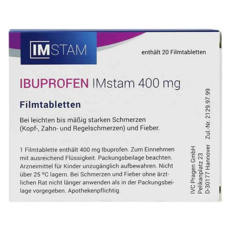 IBUPROFEN IMstam 400 mg Filmtabletten, 20 St
