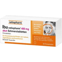 IBU-ratiopharm® 400 mg akut Schmerztabletten, 20 St