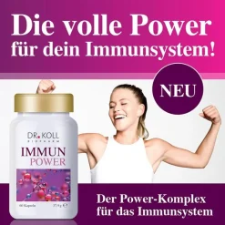 Hot Dr. Koll Immun Power Vitamin C + Vitamin D + Zink Kapseln , 60 St