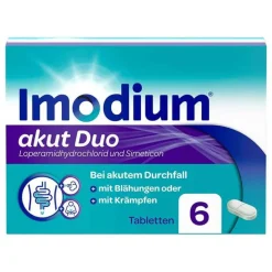 Outlet Imodium akut Duo - bei akutem Durchfall mit Blähungen, 6 St