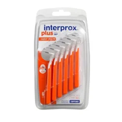Hot Interprox plus super micro orange Interdentalbürste, 6 St