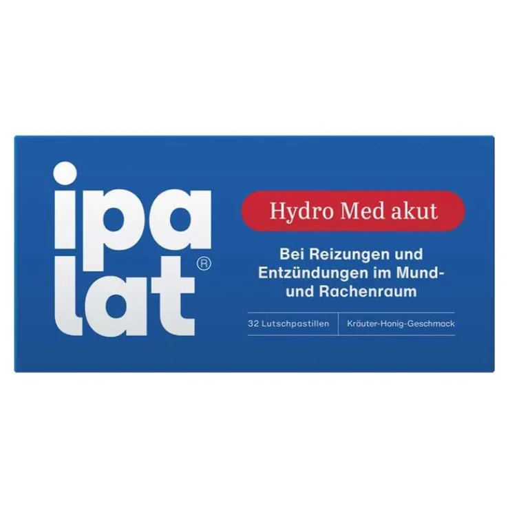 Ipalat Hydro Med akut Lutschpastillen, 32 St