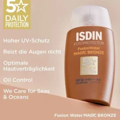 Discount Fotoprotector Fusion Water Color bronze SPF 50, 50 ml Lsf 50+|Gesicht