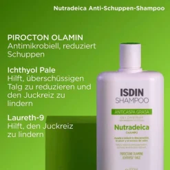 Sale Isdin Nutradeica Shampoo gegen Schuppen und fettiges Haar, 200 ml