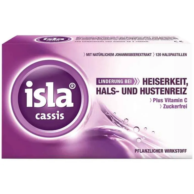 Outlet ® cassis Pastillen, 120 St Husten & Halsbonbons|Hustenstiller
