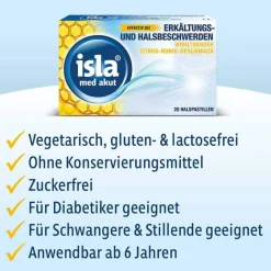 Clearance Isla ® med akut Pastillen Zitrus-Honig-Geschmack, 50 St