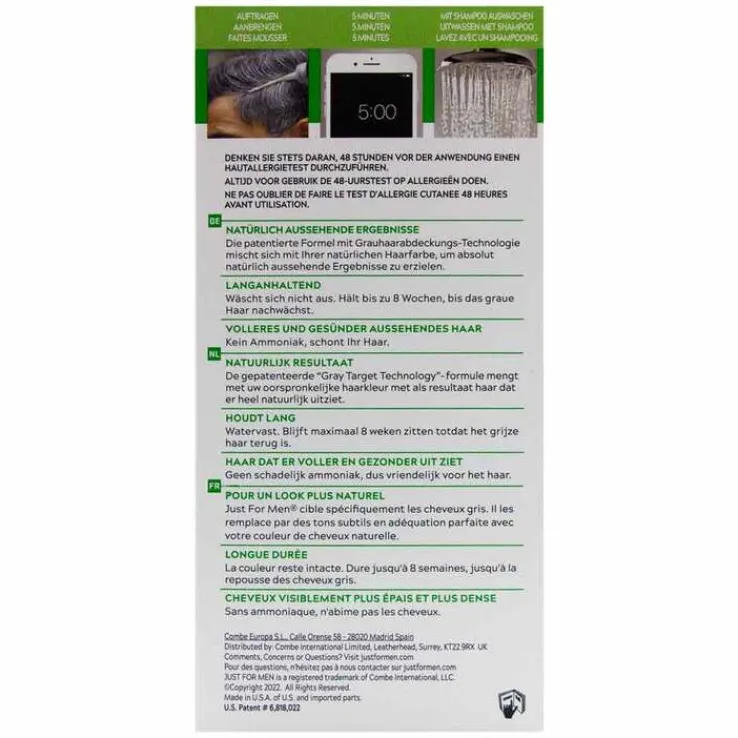 Just for men Tönungsshampoo mittelbraun, 60 ml