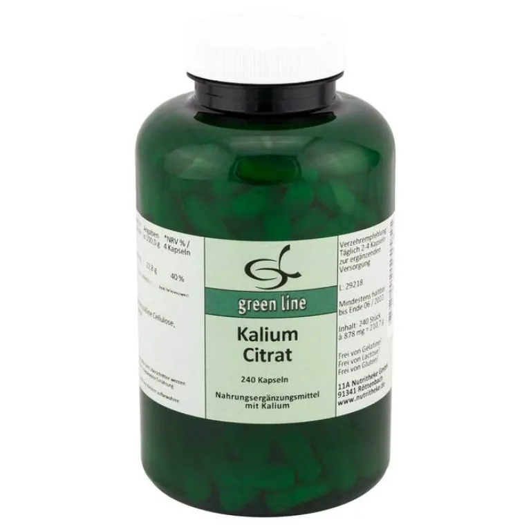 Best Green line Nutritheke Kalium Citrat Kapseln, 240 St