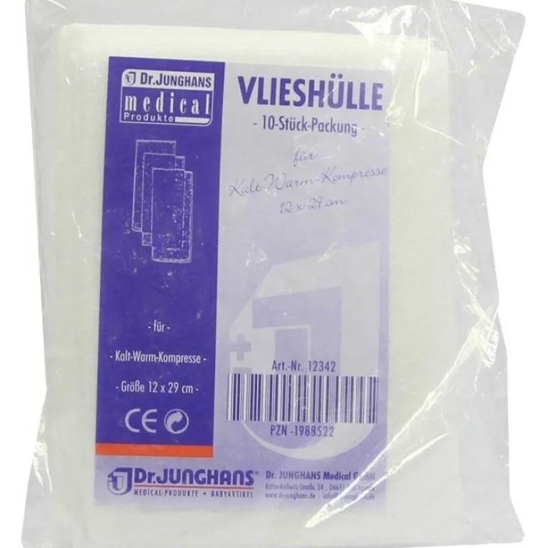 Dr. Junghans Kalt-Warm Kompresse Vlieshülle 12x29cm, 10 St