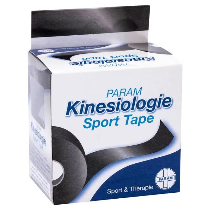 Kinesiologie Sport Tape 5 cm x 5 m schwarz, 1 St