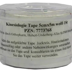 Sale Kinesiologie Tape 5 cm x 5 m weiß, 1 St Kinesio Tape