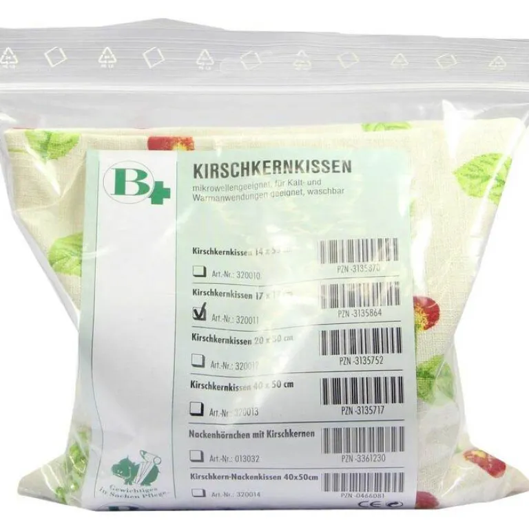 Kirschkernkissen 17x17 cm, 1 St Kirschkernkissen