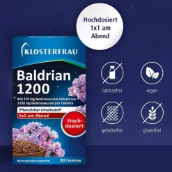 Klosterfrau Baldrian 1200 Tabletten, 30 St