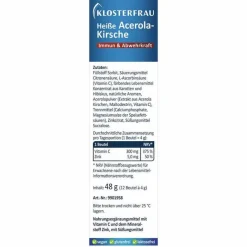 Outlet heiße Acerola-Kirsche zuckerfrei Granulat , 12 St Vitamin C (Ascorbinsäure)