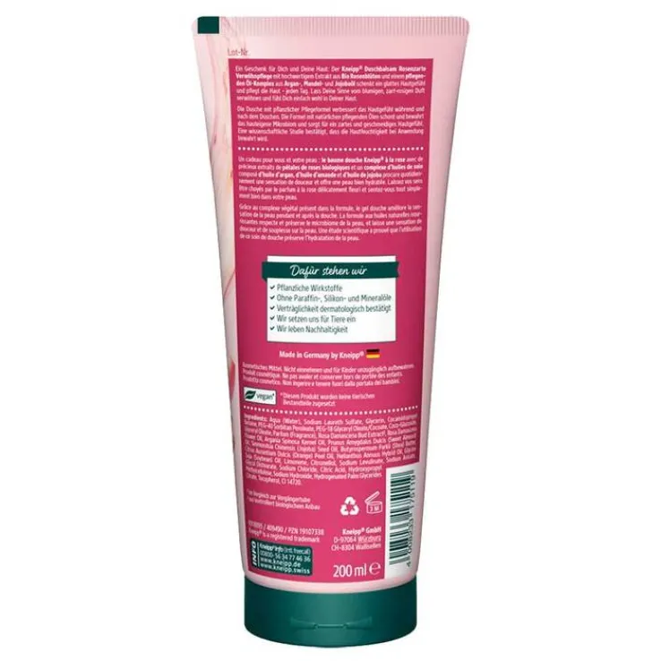 Kneipp Duschbalsam Rosenzarte Verwöhnpflege, 200 ml