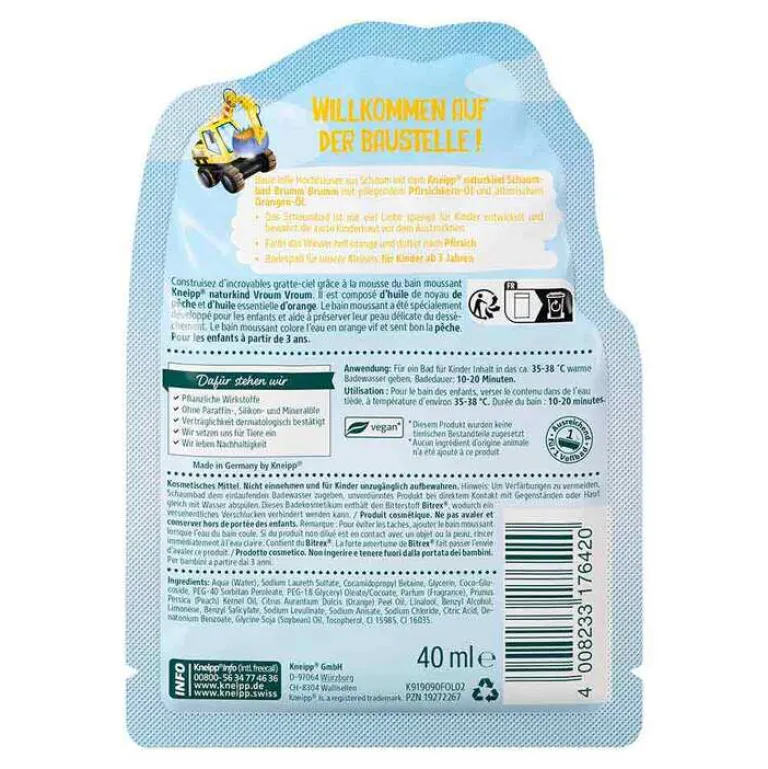 Hot Kneipp naturkind Brumm Brumm Schaumbad, 40 ml