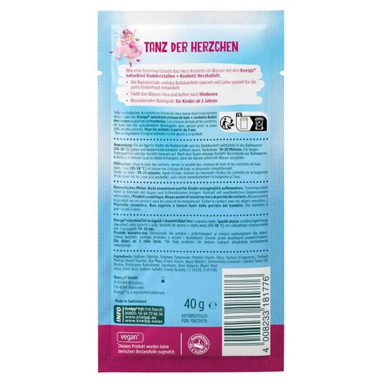 Outlet naturkind Herzballett Badesalz & Konfetti, 40 g Kinder Für Kinder