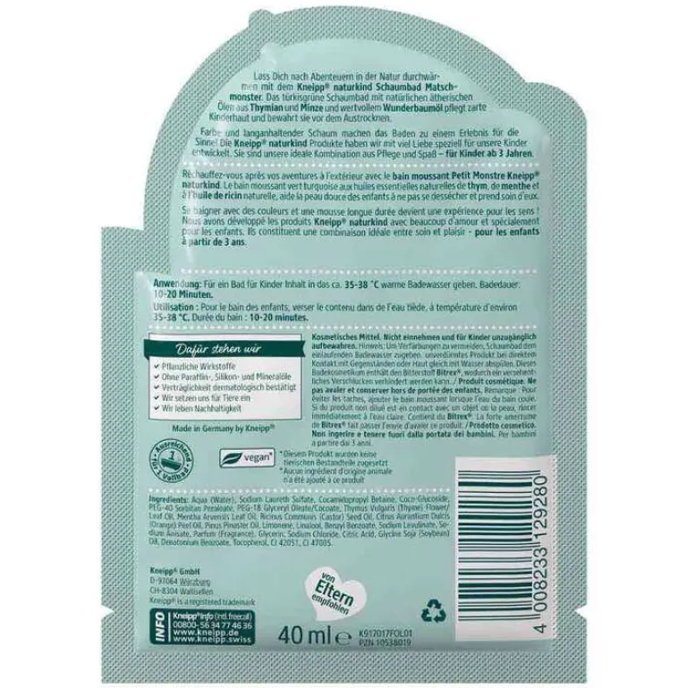 Outlet naturkind Matschmonster Bad, 40 ml Kinder Für Kinder