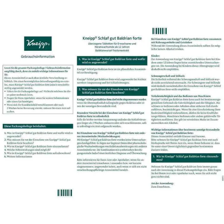 New Schlaf gut Baldrian forte überzogene Tabletten, 30 St Baldrian