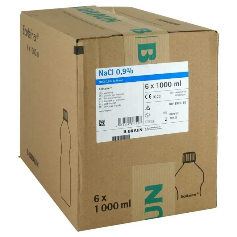 Hot B. Braun Kochsalzlösung 0,9% B.Braun Spüllösung Ecotainer, 6X1000 ml