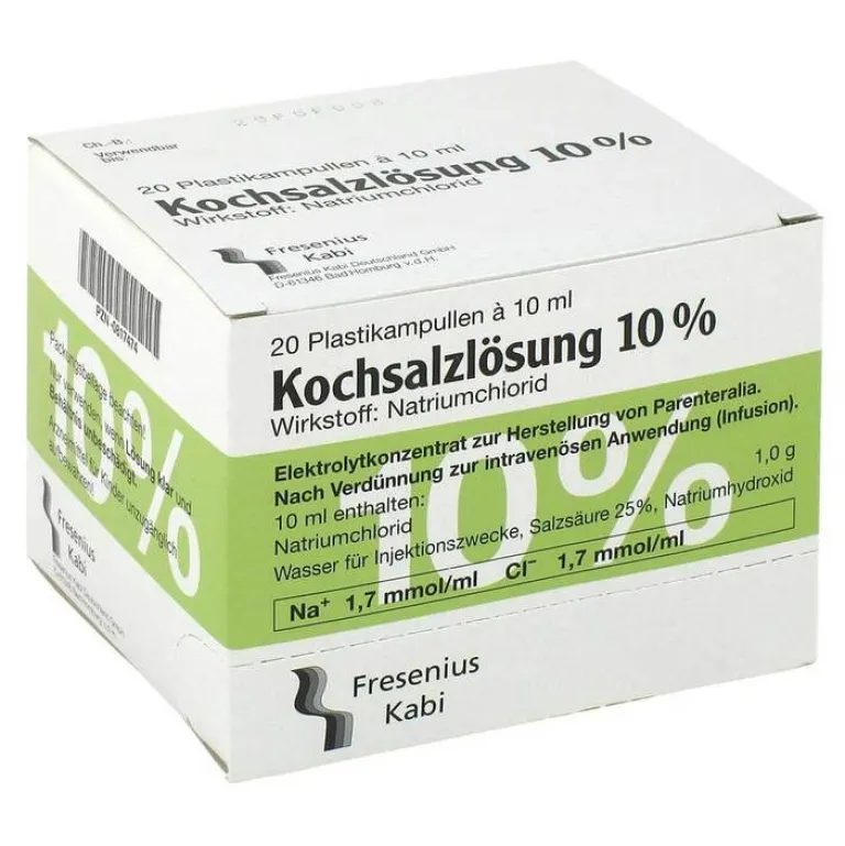 Sale Fresenius Kabi Kochsalzlösung 10% Infusionslösungskonzentrat, 20X10 ml