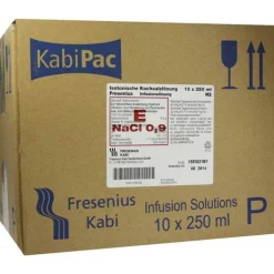 Kochsalzlösung 0,9% Plastikflasche Fresenius, 10X250 ml Kochsalzlösung
