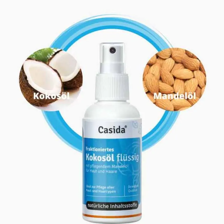 Sale Casida Kokosöl flüssig Haut und Haare, 100 ml
