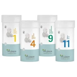 Clearance Pflüger Schüßler-Salze Kombinationen Kombination der Schüßler-Salze Nr. 1, Nr. 4, Nr. 9 und Nr. 11, 1600 St