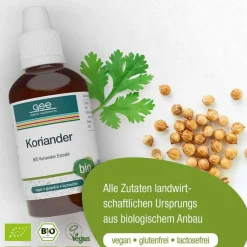 Best Koriander Extrakt Bio 24,3% V / V, 50 ml Speiseöle|Sonstige Bio Produkte