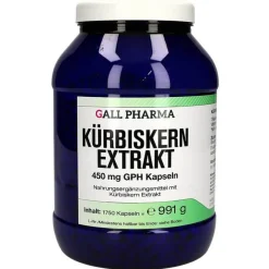 Kürbiskern Extrakt 450 mg GPH Kapseln, 1750 St