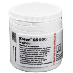 Kreon 25.000 Hartkapseln mit magensaftresistent überzogene Pellets, 100 St
