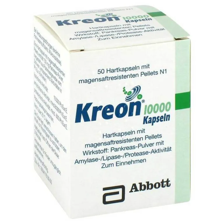 Clearance Kreon 10.000 Hartkapseln mit magensaftresistent überzogene Pellets, 50 St