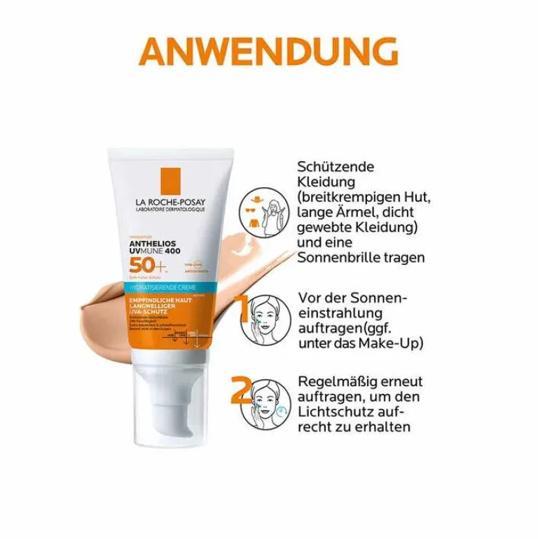 Clearance Anthelios hydratisierende Creme getönt LSF 50 + , 50 ml Lsf 50+|Gesicht
