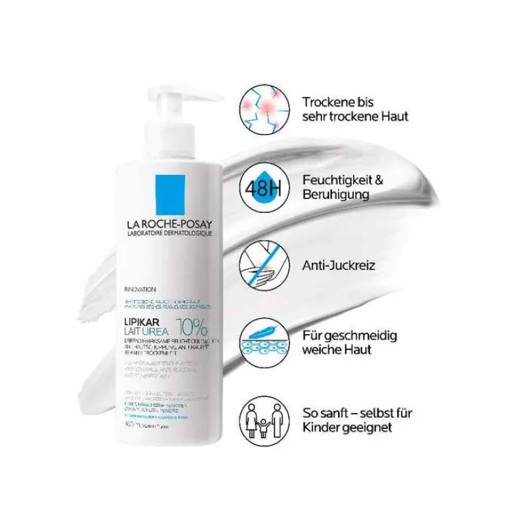 Best Lipikar Lait Urea 10%, 400 ml Neurodermitis Basispflege|Körpermilch & Lotionen