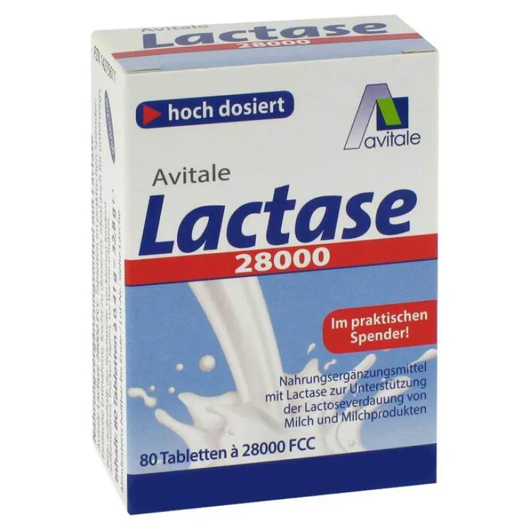 Clearance Avitale Lactase 28.000 FCC Tabletten im Spender, 80 St
