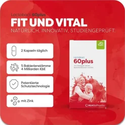 Discount Lactobact 60plus magensaftresistente Kapseln, 180 St
