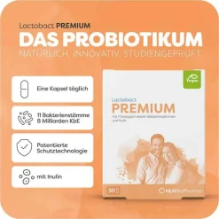 Lactobact Premium magensaftresistente Kapseln, 150 St